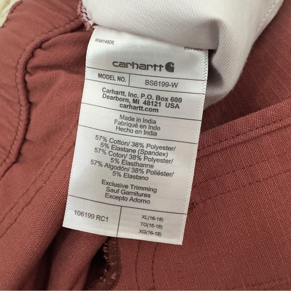 Carhartt Womens Force Ripstop Works Shorts size XL (16-18) - Picture 10 of 15